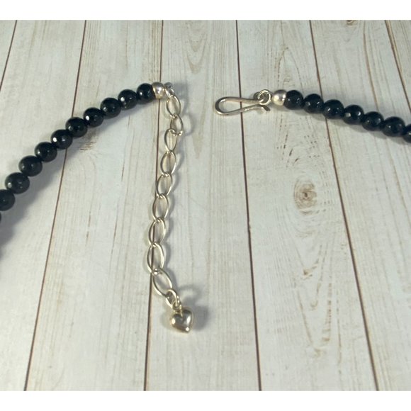 Jay King DTR 925 Midnight Chalcedony Blue Turquoise Beaded Necklace Signed - Picture 6 of 7